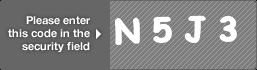 captcha code for visual authentication  letter N number 5 letter J number 3
