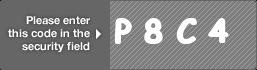 captcha code for visual authentication  letter P number 8 letter C number 4